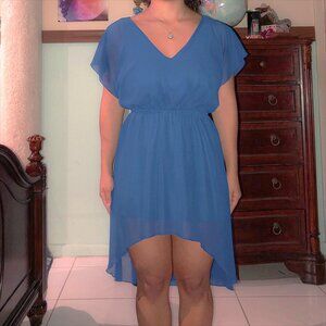 Espresso | Denim Blue Mini Dress | Size Medium